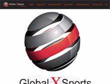 Tablet Screenshot of globalxsports.com